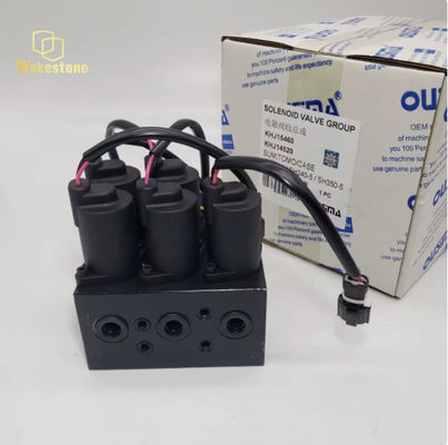 KHJ14520 Excavator Solenoid Valve Group Assembly For Sumitomo SH210-5 SH240-5 SH350-5A5 | 5-Port Pilot Control Valve

