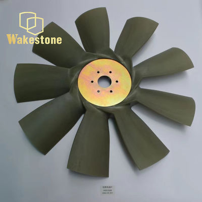 CAT330B Peças sobressalentes de escavadeiras As lâminas do ventilador 9 lâminas 6 furos para resfriamento do motor