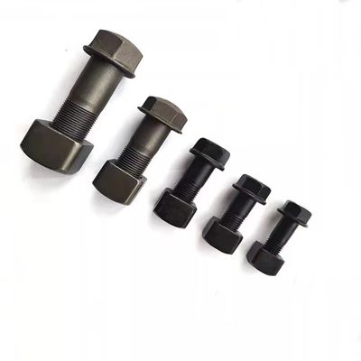 Parafusos de chapa de alta resistência Equipamento para parafusos de placa de trilho Parafusos de chapa de alta resistência 12.9 Grau de resistência